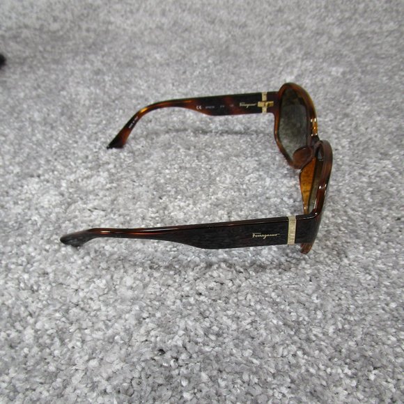 Ferragamo Sunglasses Womens Sf603S Cat Eye Round Tortoise Shell - Picture 5 of 8